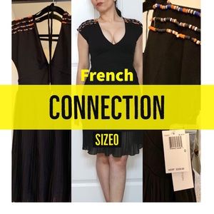 French Connection Beaded & Pleated Dress
(US 0)